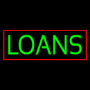 Green Loans Red Border Handmade Art Neon Sign