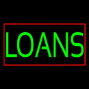 Green Loans With Red Border Handmade Art Neon Sign