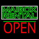 Green Mailbox Rental Block With Open 1 Handmade Art Neon Sign