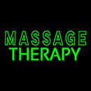 Green Massage Therapy Handmade Art Neon Sign