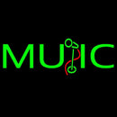 Green Music Mike 1 Handmade Art Neon Sign