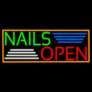Green Nails Red Open Handmade Art Neon Sign