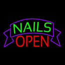 Green Nails Red Open Handmade Art Neon Sign