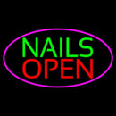 Green Nails Red Open Handmade Art Neon Sign