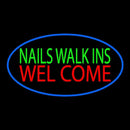 Green Nails Walk Ins Welcome Handmade Art Neon Sign