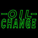 Green Oil Change Handmade Art Neon Sign