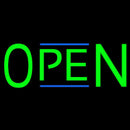 Green Open Handmade Art Neon Sign