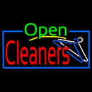 Green Open Red Cleaners Handmade Art Neon Sign