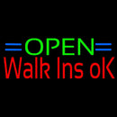 Green Open Red Walk Ins Open Handmade Art Neon Sign