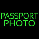 Green Passport Photo Handmade Art Neon Sign