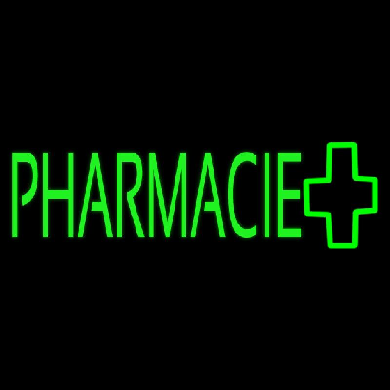 Green Pharmacie Logo Handmade Art Neon Sign