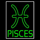 Green Pisces Handmade Art Neon Sign