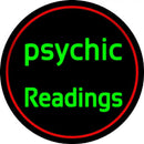Green Psychic Readings Handmade Art Neon Sign
