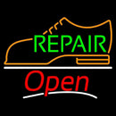 Green Repair Orange Shoe Logo Open Handmade Art Neon Sign