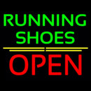 Green Running Shoes Open Handmade Art Neon Sign