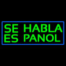 Green Se Habla Espanol Handmade Art Neon Sign