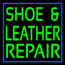 Green Shoe And Leather Repair Handmade Art Neon Sign
