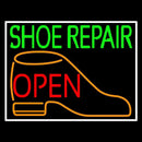 Green Shoe Repair Orange Shoe Open Handmade Art Neon Sign