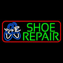 Green Shoe Repair Red Border Handmade Art Neon Sign