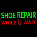 Green Shoe Repair Red While You Wait Handmade Art Neon Sign