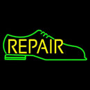 Green Shoe Yellow Repair Handmade Art Neon Sign