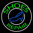 Green Shoes Repair Blue Sandal Handmade Art Neon Sign