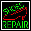 Green Shoes Repair Red Sandal Handmade Art Neon Sign