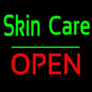 Green Skin Care Block Open Handmade Art Neon Sign