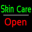 Green Skin Care White Line Red Open Handmade Art Neon Sign