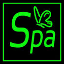 Green Spa Handmade Art Neon Sign