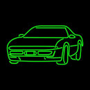 Green Sport Car Handmade Art Neon Sign