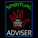 Green Spritual White Advisor With Red Palm Handmade Art Neon Sign