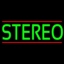Green Stereo Block Red Line 2 Handmade Art Neon Sign
