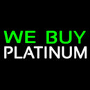 Green We Buy White Platinum Handmade Art Neon Sign