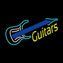 Guitar 2 Logo Handmade Art Neon Sign