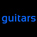 Guitar Cursive 1 Handmade Art Neon Sign