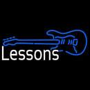 Guitar Logo Lessons 1 Handmade Art Neon Sign