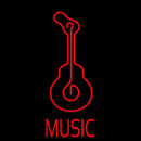 Guitar Music 2 Handmade Art Neon Sign