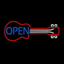 Guitar Open 3 Handmade Art Neon Sign