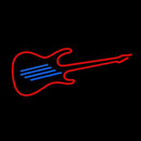 Guitar Red 1 Handmade Art Neon Sign