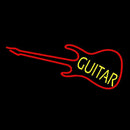 Guitar Red 2 Handmade Art Neon Sign