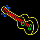 Guitar Strings  Handmade Art Neon Sign