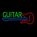 Guitar With Logo 2 Handmade Art Neon Sign