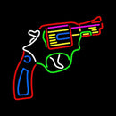 Gun Logo Handmade Art Neon Sign