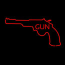 Gun With Logo Handmade Art Neon Sign