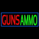 Guns Ammo Handmade Art Neon Sign