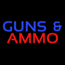 Guns And Ammo Handmade Art Neon Sign