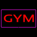 Gym Rectangle Purple Handmade Art Neon Sign