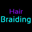 Hair Braidins Handmade Art Neon Sign