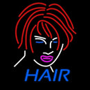 Hair Girl Logo Handmade Art Neon Sign